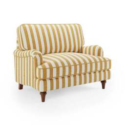 Beatrice II Striped Boucle Snuggle Chair - thumbnail 6