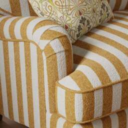 Beatrice II Striped Boucle Snuggle Chair - thumbnail 3