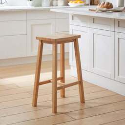 Briston Counter Height Bar Stool, Light Wood - thumbnail 2