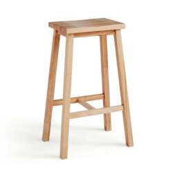 Briston Counter Height Bar Stool, Light Wood - thumbnail 6
