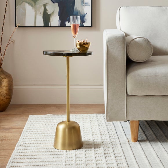 Alanza Metal Tall Side Table, Olive - image 1