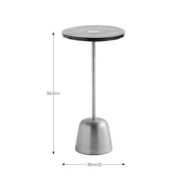 Alanza Metal Tall Side Table, Olive - thumbnail 5