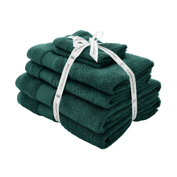 Catherine Lansfield Anti Bacterial 6 Piece Towel Bale - image 1