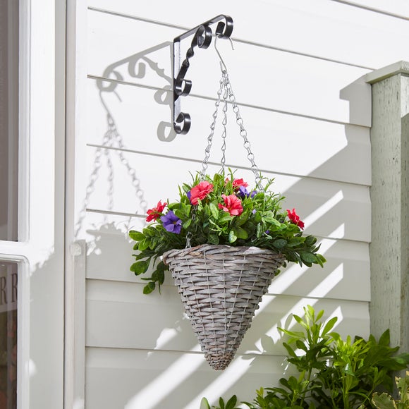 Artificial Petunia Plant in Hanging Basket - image 1