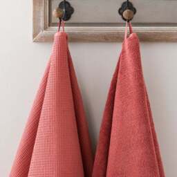 Organic Cotton Reversible Waffle Towel - thumbnail 2