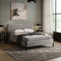 Kipton Chenille Bed Frame - thumbnail 1