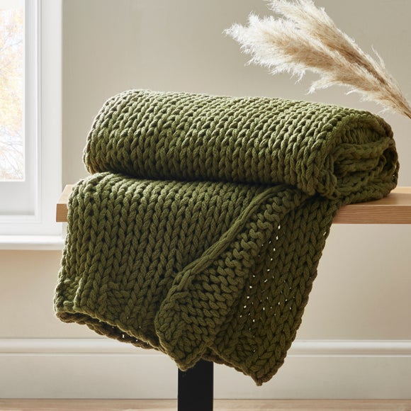 Chunky Knit Throw Blanket - image 1
