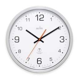 Acctim Atomik Silver Wall Clock