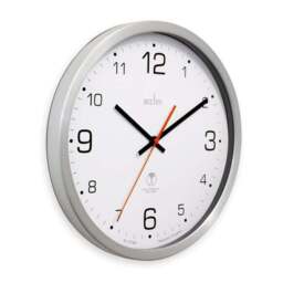 Acctim Atomik Silver Wall Clock - thumbnail 2