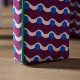 Sophie Robinson Dining Chair, Amaranth Wiggle Dot Fabric - thumbnail 3