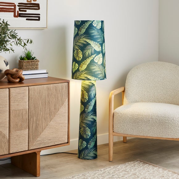 Voyager Leaf Fabric Floor Lamp - image 1