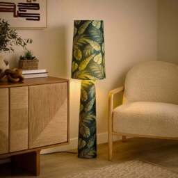 Voyager Leaf Fabric Floor Lamp - thumbnail 2