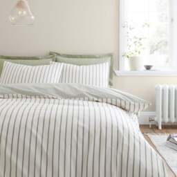 Bianca Hampton Stripe 200 Thread Count 100% Cotton Duvet Cover & Pillowcase Set - thumbnail 1