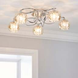 Seychelles 5 Light Flush Ceiling Light