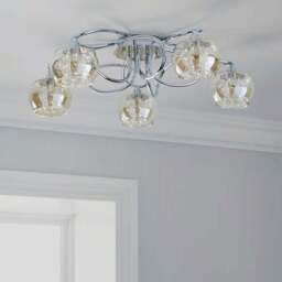Seychelles 5 Light Flush Ceiling Light - thumbnail 2