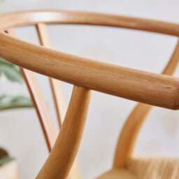Lara Wishbone Dining Chair, Beech Wood - thumbnail 3