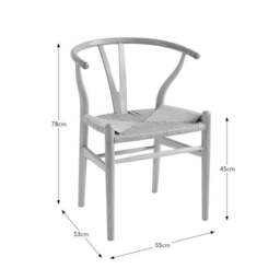Lara Wishbone Dining Chair, Beech Wood - thumbnail 6