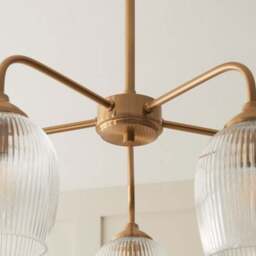 Vogue Leroy 5 Light Ribbed Pendant Light - thumbnail 3