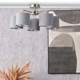 Pacific Lifestyle Elin 5 Light Semi Flush Ceiling Light