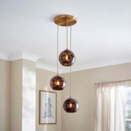 Kira 3 Light Tortoiseshell Cluster Ceiling Light - thumbnail 1