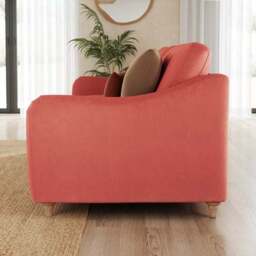 Hattie Matte Plush Velvet 3 Seater Sofa - thumbnail 2