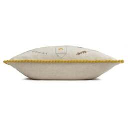 Scandi Happy Place Embroidered Ochre Cushion - thumbnail 2