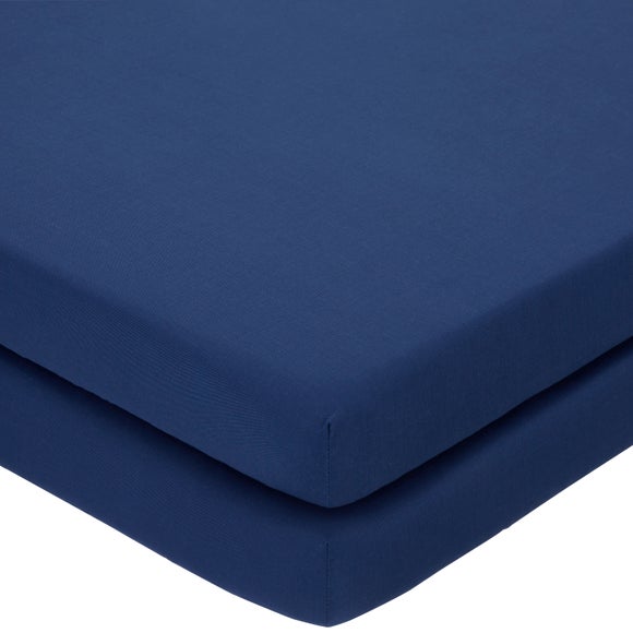 Pack of 2 Non Iron Toddler Fitted Sheets - image 1