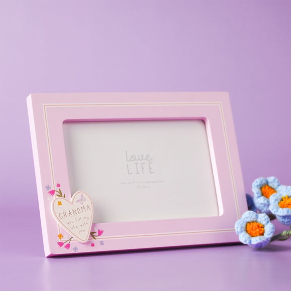 Love Life Grandma Heart Photo Frame - image 1