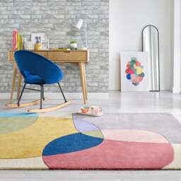 Glow Wool Modern Rug - thumbnail 1