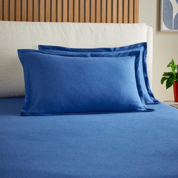 Elements 100% Cotton Jersey Plain Oxford Pillowcase - image 1