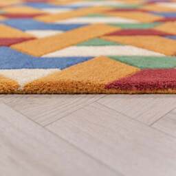 Connect Geometric Wool Rug - thumbnail 4