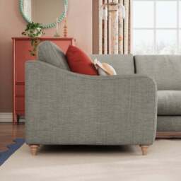 Hattie Slub Faux Linen Corner Sofa - thumbnail 2