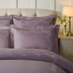 Dorma Camerelle Embroidery 100% Cotton Sateen Oxford Pillowcase Pair - thumbnail 1