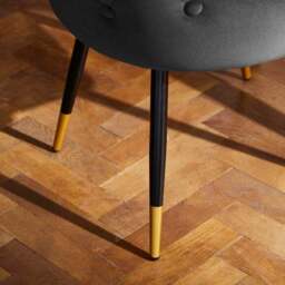 Ariana Set of 4 Black Dining Chairs Velvet - thumbnail 5