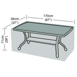 6 Seater Rectangular Garden Table Super Tough Cover - thumbnail 1