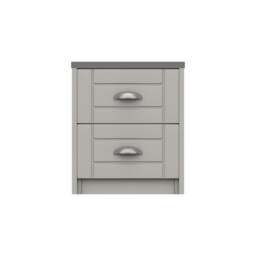 Darwin 2 Drawer Bedside Table - thumbnail 1