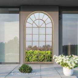 Somerley Extra Large Country Arch Indoor Outdoor Wall Mirror - thumbnail 2
