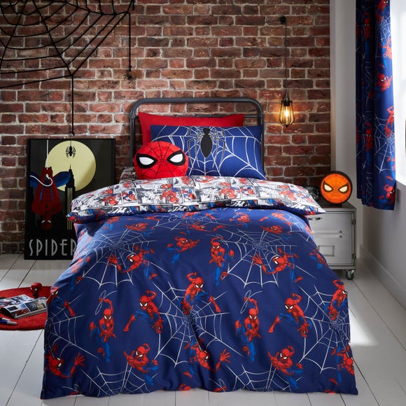 Marvel Spider-Man Navy Duvet Cover and Pillowcase Set - image 1