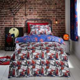 Marvel Spider-Man Navy Duvet Cover and Pillowcase Set - thumbnail 2