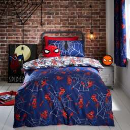 Marvel Spider-Man Navy Duvet Cover and Pillowcase Set - thumbnail 1