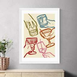 East End Prints Cheers Glasses by SimplyExtraJordanary - thumbnail 1