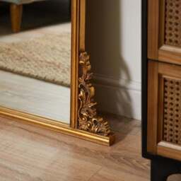 Pretty Boho Curved Full Length Leaner Mirror - thumbnail 3