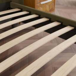 Alara Pleated Velvet Bed Frame - thumbnail 4