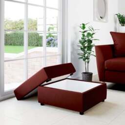 Square Opulent Velvet Storage Footstool - thumbnail 2