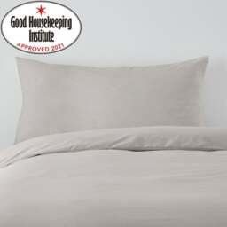 Non Iron Plain Dye Silver Kingsize Pillowcase