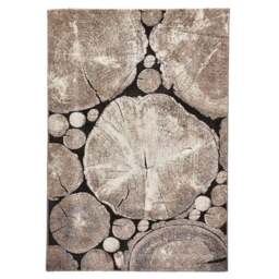 Beige and Black Woodland 6318 Rug - thumbnail 2