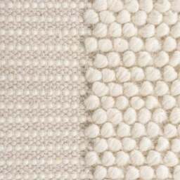 Pebble Wool Border Square Rug - thumbnail 2