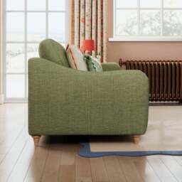 Hattie Slub Faux Linen 3 Seater Sofa - thumbnail 2