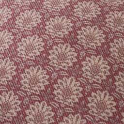 Global Floral Burgundy Square Cushion Cover - thumbnail 2