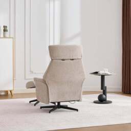 Turiff Manual Recline Swivel Chair and Footstool - thumbnail 5